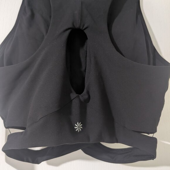 Athleta | Conscious Crop Cut Out Bra In Black (D-DD cup) - Picture 8 of 16